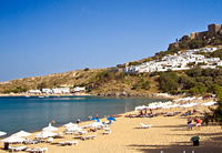 Lindos, Spiagge